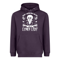 Plum lunch lady halloween ghost cafeteria worker all hallows' eve t shirt Heavyweight Hoodie - trangStudio