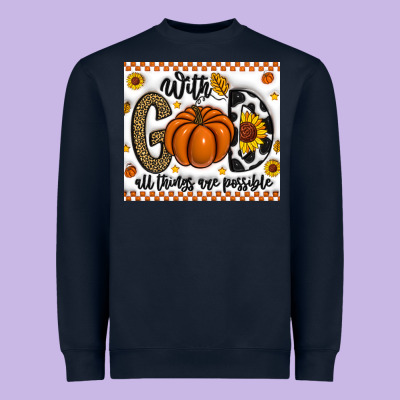 With God All Things Are Possible Heavyweight Sweatshirt Designed By Cowhidedigitalart