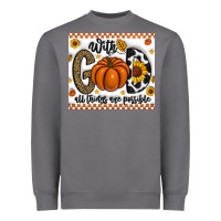 Storm With God All Things Are Possible Heavyweight Sweatshirt - CowhideDigitalArt