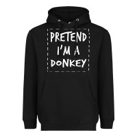 Black pretend i m a donkey halloween costume Heavyweight Hoodie - trangStudio