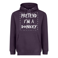 Plum pretend i m a donkey halloween costume Heavyweight Hoodie - trangStudio