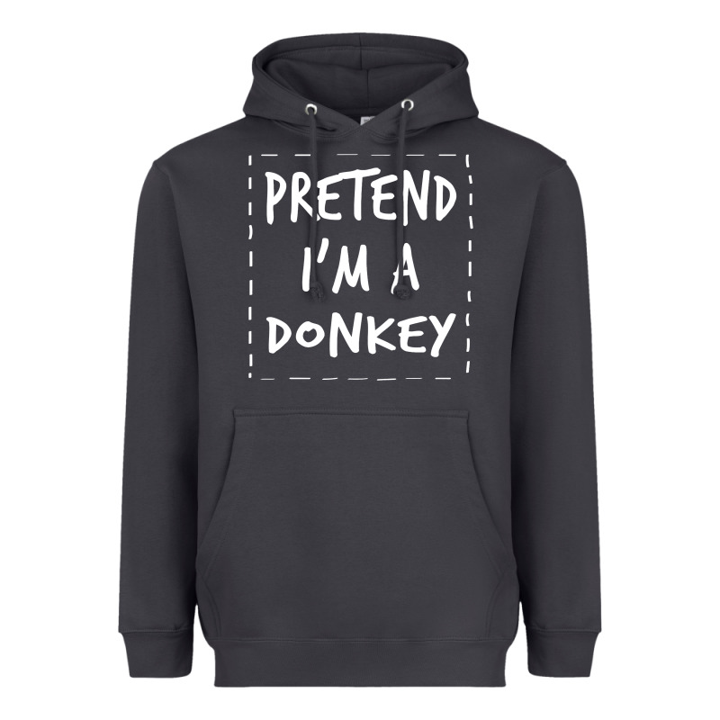Pretend I M A Donkey Halloween Costume Heavyweight Hoodie by trangStudio | Teevron