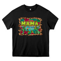 Black mama cita serape background Heavy Core Tee - BarkalooDesign