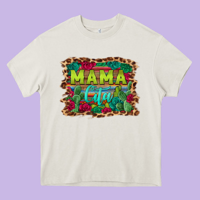 Mama Cita Serape Background Heavy Core Tee Designed By Barkaloodesign
