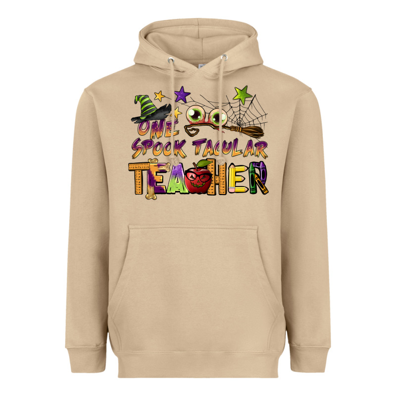 One Spook Tacular Teacher Heavyweight Hoodie by BarkalooDesign | Teevron