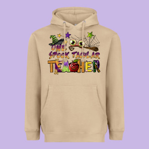 One Spook Tacular Teacher Heavyweight Hoodie Designed By Barkaloodesign
