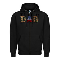 Black fathers day Zipper Hoodie - Artiststas