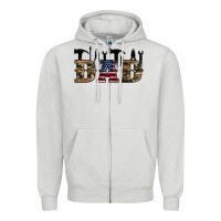 Dove Grey fathers day Zipper Hoodie - Artiststas
