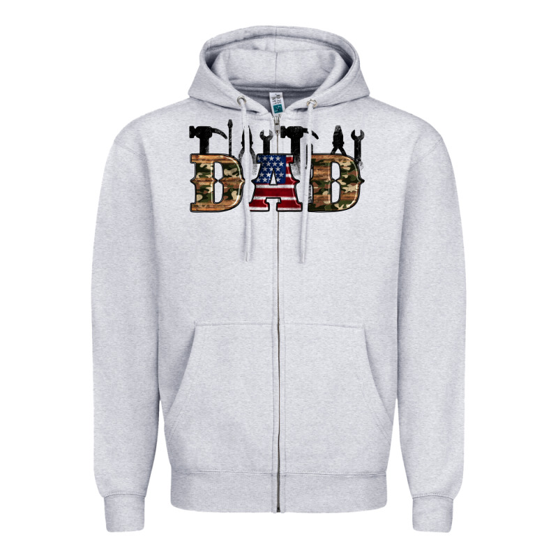 Fathers Day Zipper Hoodie by Artiststas | Teevron