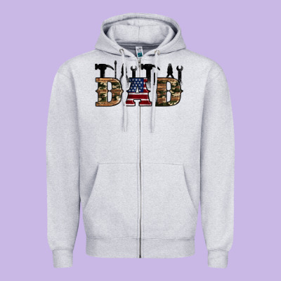 Fathers Day Zipper Hoodie Designed By Artiststas