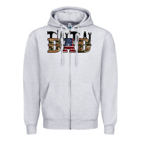 Heather Grey fathers day Zipper Hoodie - Artiststas