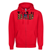 Red fathers day Zipper Hoodie - Artiststas