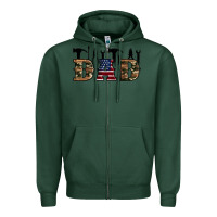 Sports Green fathers day Zipper Hoodie - Artiststas