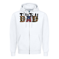 White fathers day Zipper Hoodie - Artiststas