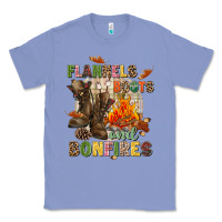Colony Blue Flannels boots and bonfires Classic Tee - NancyCooperArtShop