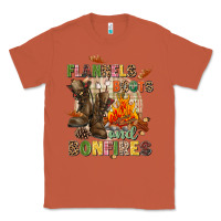 Copper Flannels boots and bonfires Classic Tee - NancyCooperArtShop