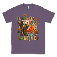 Lavender Flannels boots and bonfires Classic Tee - NancyCooperArtShop
