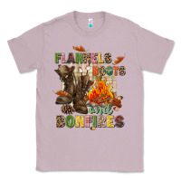 Lilac Flannels boots and bonfires Classic Tee - NancyCooperArtShop