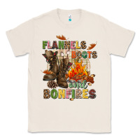 Natural Flannels boots and bonfires Classic Tee - NancyCooperArtShop