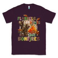 Plum Flannels boots and bonfires Classic Tee - NancyCooperArtShop