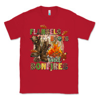Red Flannels boots and bonfires Classic Tee - NancyCooperArtShop