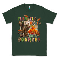Sports Green Flannels boots and bonfires Classic Tee - NancyCooperArtShop