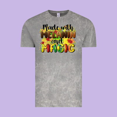 Made With Melanin And Magic Vintage Tee Designed By Cowgirlartshop