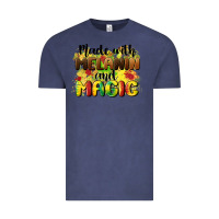 Vintage Denim made with melanin and magic Vintage Tee - CowGirlArtShop