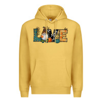 Antique Gold Fall Love Gnome Premium Hoodie - RanaPortraitStore