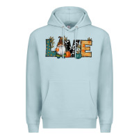 Blue Mist Fall Love Gnome Premium Hoodie - RanaPortraitStore