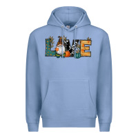Colony Blue Fall Love Gnome Premium Hoodie - RanaPortraitStore