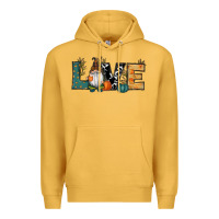Mustard Fall Love Gnome Premium Hoodie - RanaPortraitStore