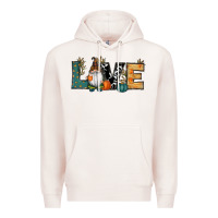 Pale Pink Fall Love Gnome Premium Hoodie - RanaPortraitStore