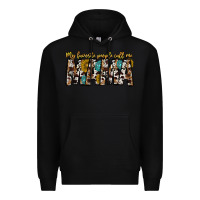Black my favorite peoplle call me mama Premium Hoodie - CowhideDigitalArt