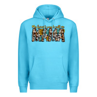 Ocean Blue my favorite peoplle call me mama Premium Hoodie - CowhideDigitalArt