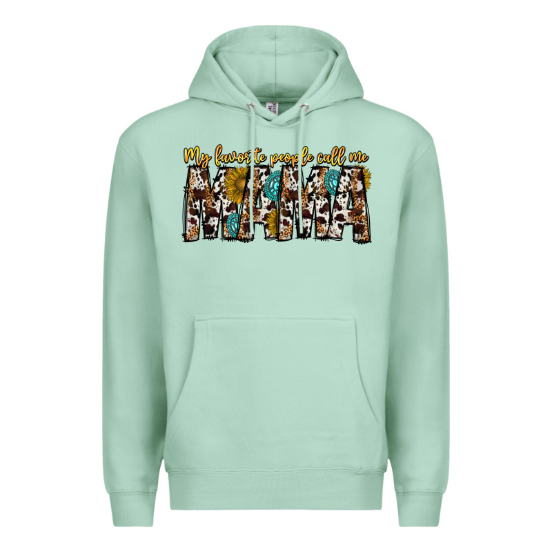 My Favorite Peoplle Call Me Mama Premium Hoodie by CowhideDigitalArt | Teevron