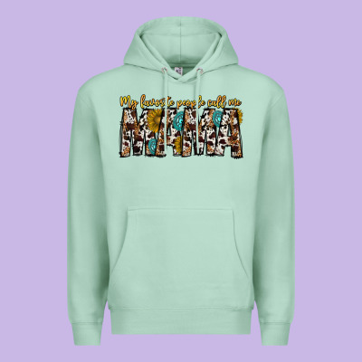 My Favorite Peoplle Call Me Mama Premium Hoodie Designed By Cowhidedigitalart