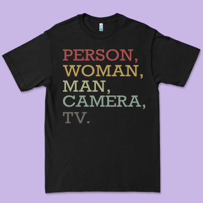 Person Woman Man Camera Tv Premium Tee Designed By Bettercallsaul