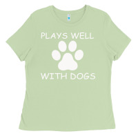 Matcha Plays Well With Dogs Ladies Tee - Bettercallsaul
