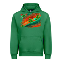 Emerald westerb aztec and leopard background Urban Hoodie - AdoDesignShop