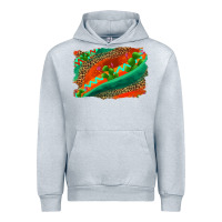Heather Grey westerb aztec and leopard background Urban Hoodie - AdoDesignShop
