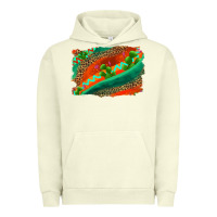 Pigment Pistachio westerb aztec and leopard background Urban Hoodie - AdoDesignShop