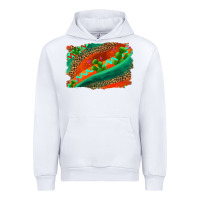 White westerb aztec and leopard background Urban Hoodie - AdoDesignShop