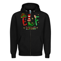 Black Elf Squad Zipper Hoodie - CowhideDigitalArt