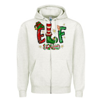 Oatmeal Heather Elf Squad Zipper Hoodie - CowhideDigitalArt
