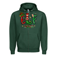 Sports Green Elf Squad Zipper Hoodie - CowhideDigitalArt