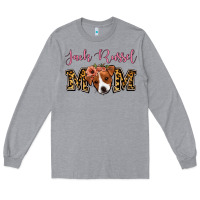 Heather Grey Jack Russel Mom Long Sleeve Tee - Jasminsmagicworld