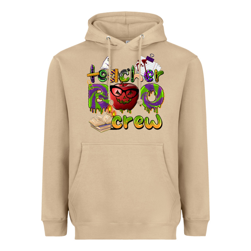 Teacher Boo Crew Heavyweight Hoodie by BarkalooDesign | Teevron