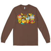 Chestnut school bus coffee cups Long Sleeve Tee - OliviaCreatesArt