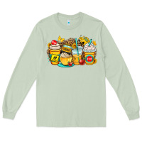 Matcha school bus coffee cups Long Sleeve Tee - OliviaCreatesArt